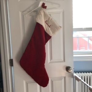 Brand New Pottery Barn XL stocking - Sarah
